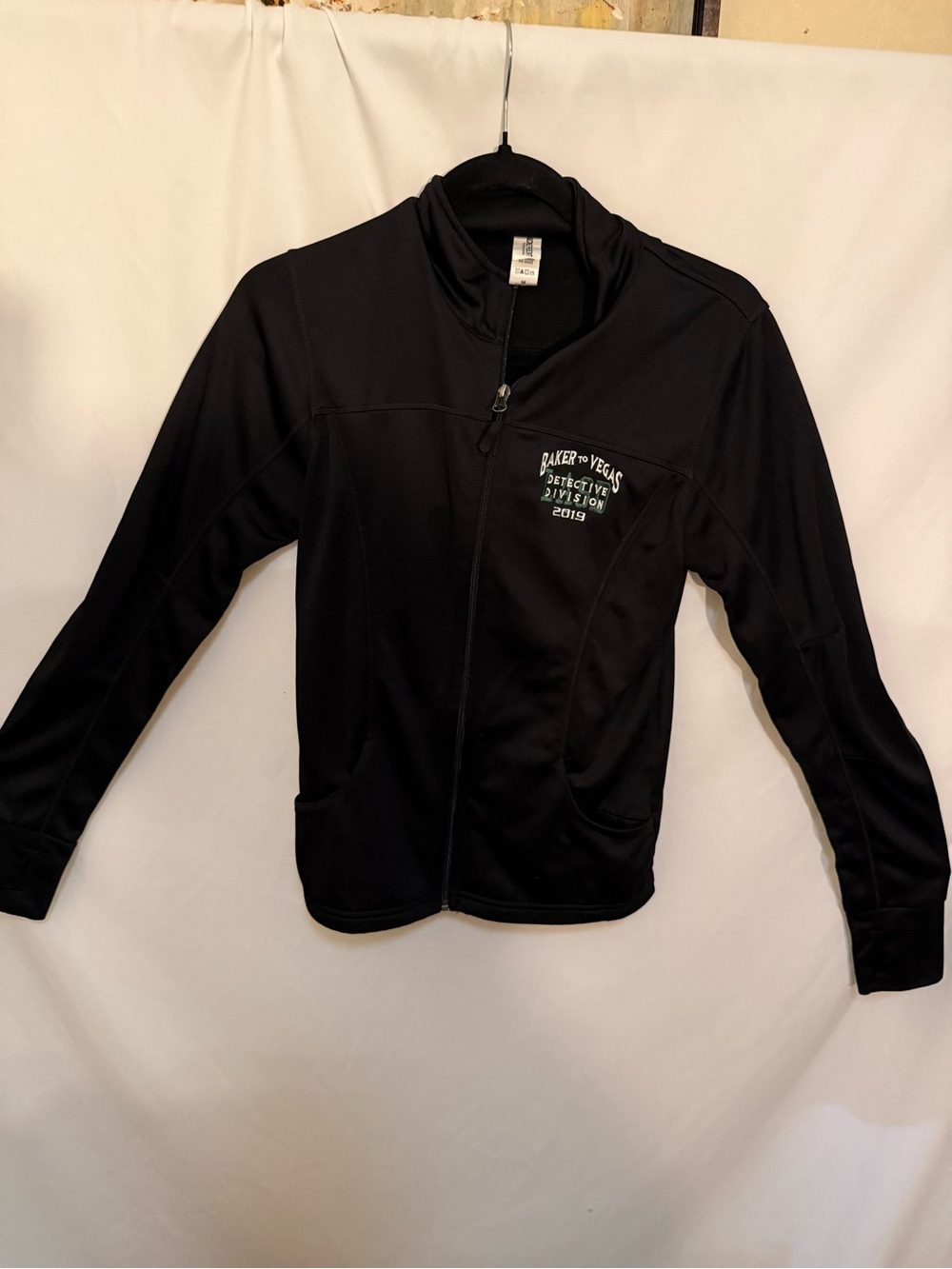 Women’s Med Black Full-Zip Track Jacket with LASD Baker to Vegas 2019 chest logo
